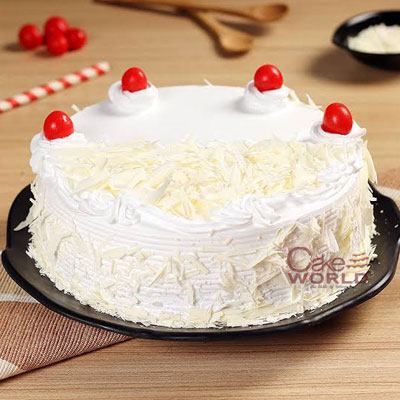 Snowy White Forest Cake