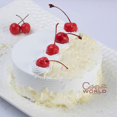 White N Cherry Cake