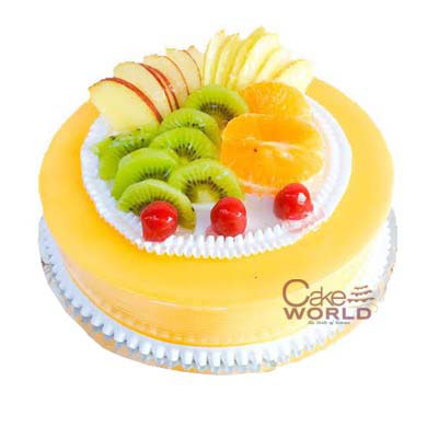 Online sumptuous eggless fresh fruit cake to Mumbai, Express Delivery -  MumbaiOnlineFlorists